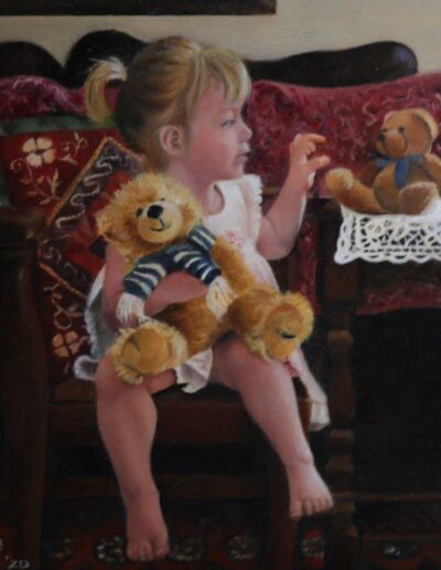 Little Girl With Teddy